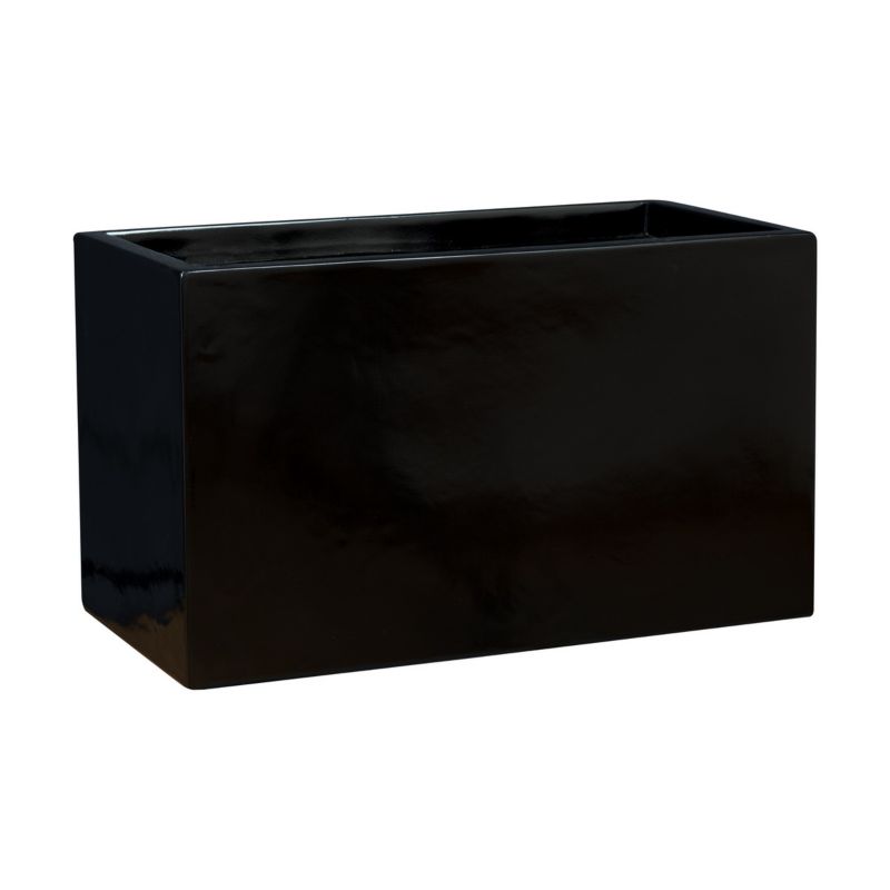 Doniczka Zadora Z Włókna Szklanego Na Taras Do Domu D272S Czarny Połysk 1 szt