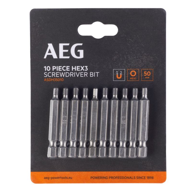 Bity AEG 50mm Hex 3 10 elementów 1 szt.