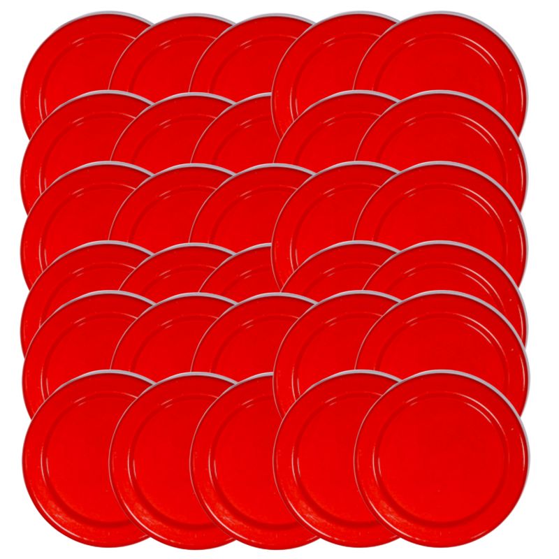 Pokrywki MODO24 wzór czerwony dekielki zakrętki nakrętki wieczka wieka 82mm 30 szt