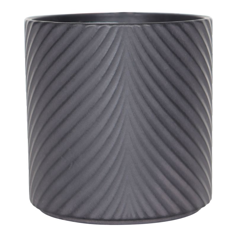 Doniczka Verve 13 cm czarna skos