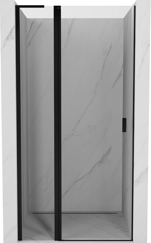 Drzwi prysznicowe uchylne Mexen Mist L czarne 105 cm 1 szt