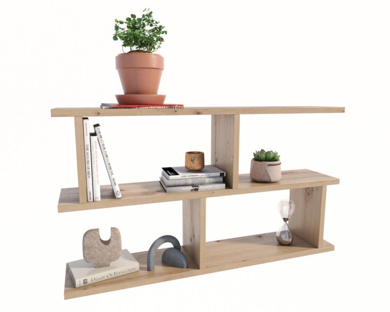 Półka Matkam wisząca LUNA regał Per dąb artisan 1 szt.