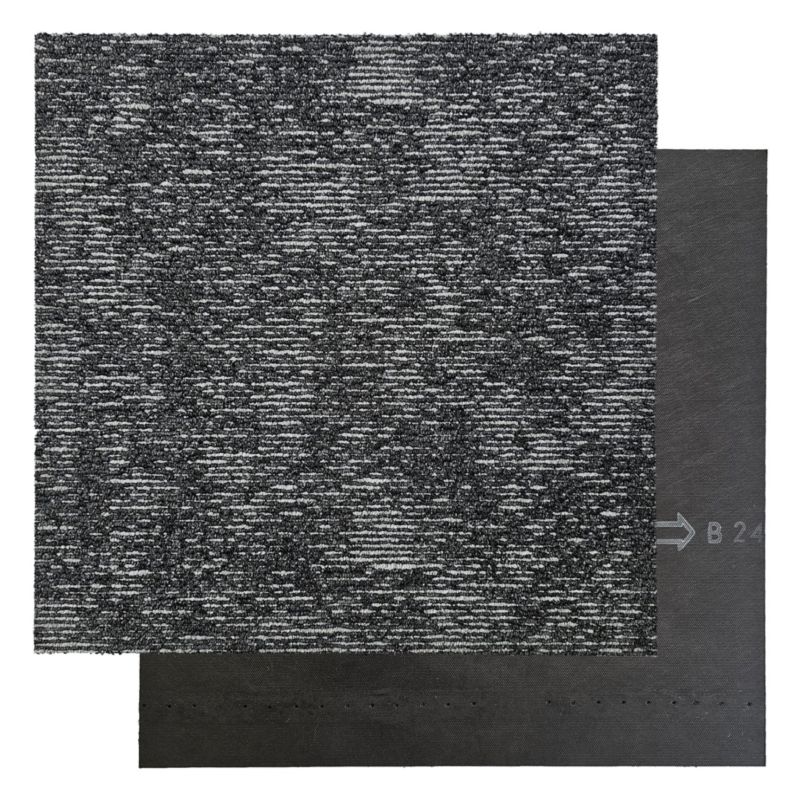 Płytka dywanowa EMBER 6977 ciemna szara do biura, do sklepu, do salonu 5m2