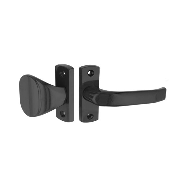 Uchwyt-klamka tarcza dzielona na wkładkę czarny