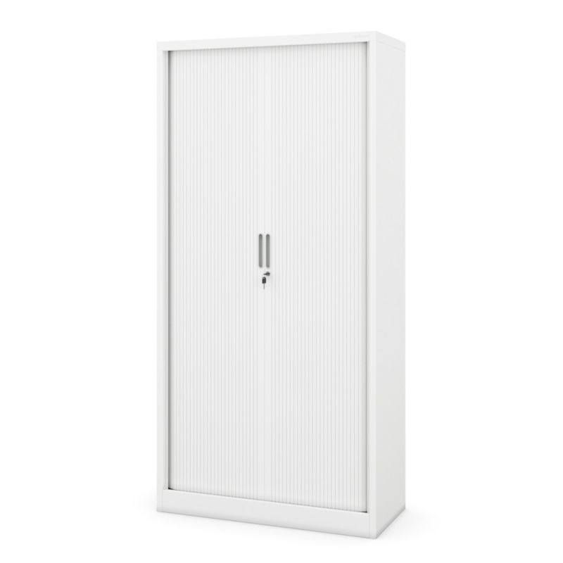 Szafa metalowa biurowa z roletą Jan Nowak Damian 185x90x45 cm biała 1 szt