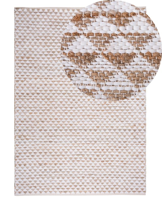 Dywan z juty 140 x 200 cm beżowy Tunceli 1 szt.