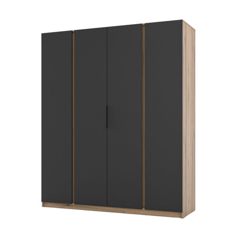 Szafa do przedpokoju i sypialni 4-drzwiowa z półkami Bonni Dravero EV/BL 4F 1 szt.