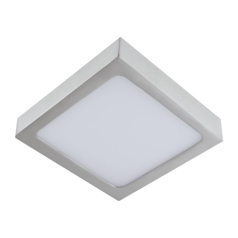 Plafon sufitowy nowoczesny Struhm Martin matowy chrom-biały LED 24W 4000K 2160lm kwadratowy IP20 wym: 3,5 x 30 x 30 cm - 1 szt.
