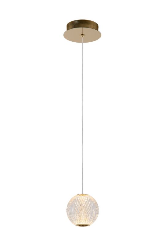 Lampa wisząca Lucide Cintra 4370 złoto-odcienie złota kryształowa wbudowany LED 4.2W 1 szt.