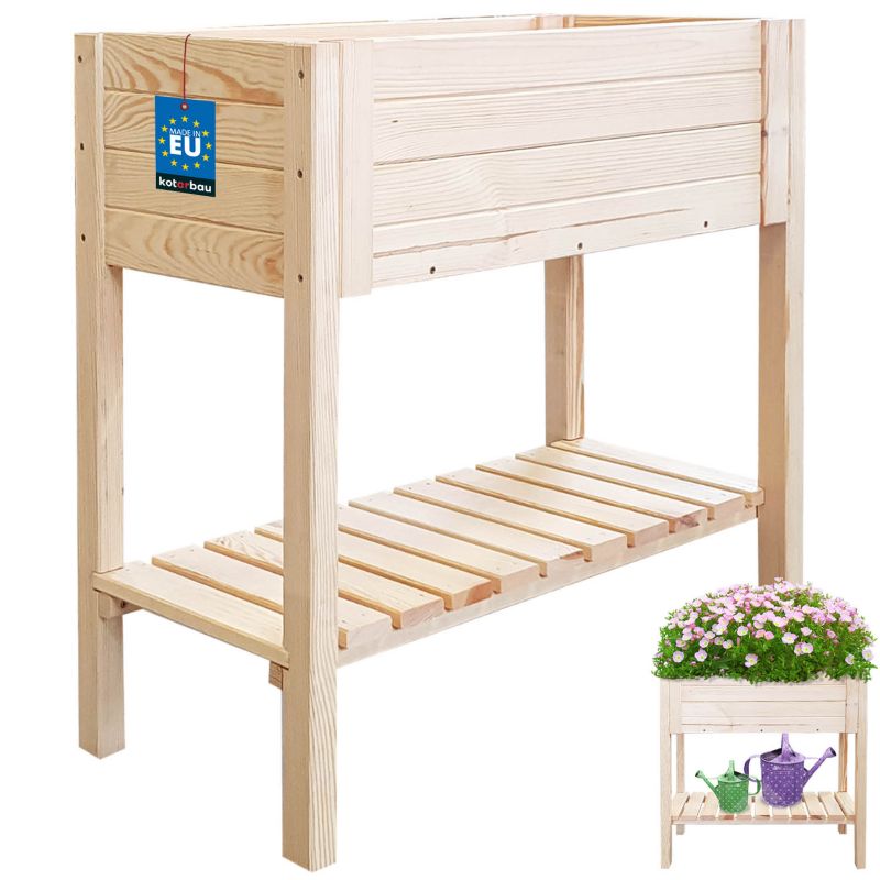 Kwietnik KOTARBAU na nóżkach z półką 1 szt.