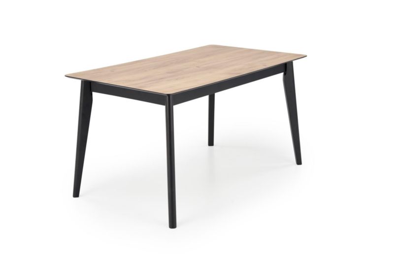 Stół Halmar GULIAN 140(180)x80 rozkładany dąb wotan/czarny 1 szt