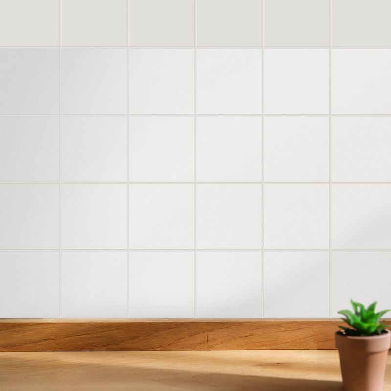 Naklejki na płytki Wallfluent 10x10 cm Kolor Ivory szybka renowacja 24 szt.