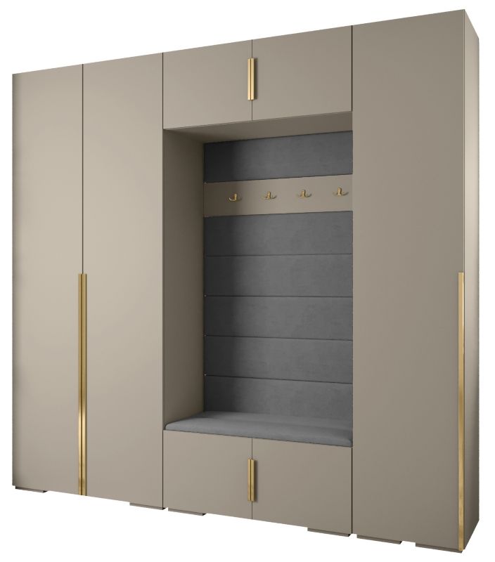 Garderoba do przedpokoju Abiks INOVA 1 Z8 kaszmir+złoty+manila16 1szt.