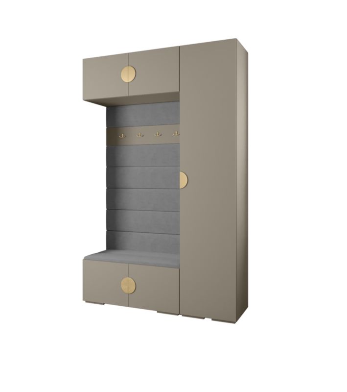 Garderoba do przedpokoju Abiks INOVA 4 Z19 kaszmir+złoty+manila16 1 szt.