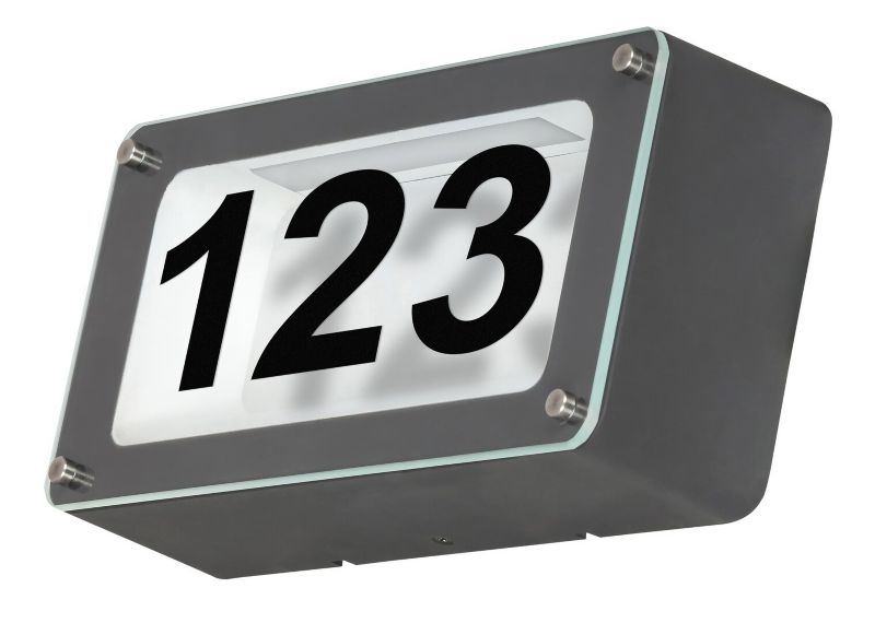 Kinkiet ścienny zewnętrzny Rabalux Hannover antracyt LED 5W 4500K 480lm IP54 wym: 12,2 x 24,2 x 6,8 cm metal - 1 szt.