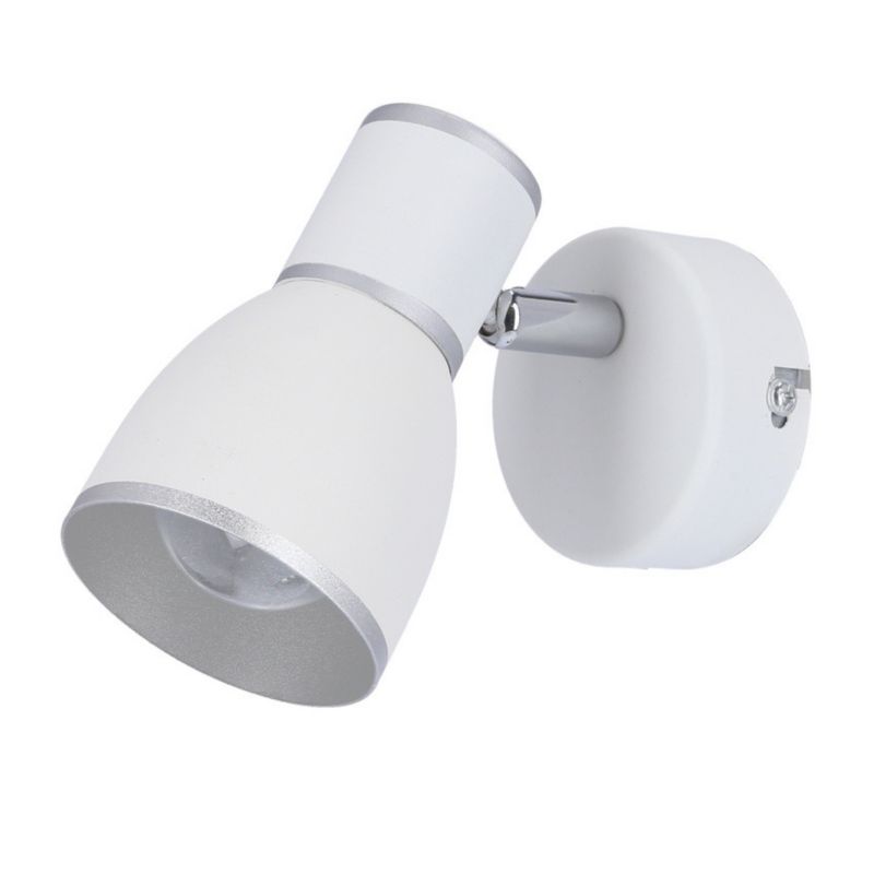 Kinkiet ścienny Candellux Fido biały chromowany 1 x E14 x 40W IP20 wym: 11 x 13 x 8 cm - 1 szt.