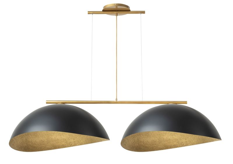 Lampa wisząca Sigma Lighting Solar 3141 złoto-czarna dekoracyjna 2xE27 x 1 szt.