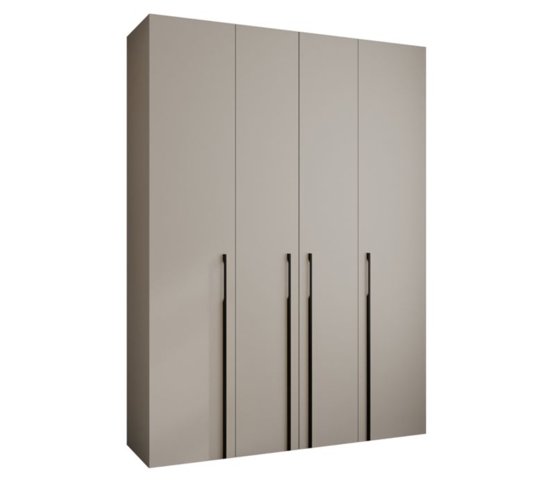 Szafa uchylna Garderoba COMO 3 180 (kaszmir/czarny)