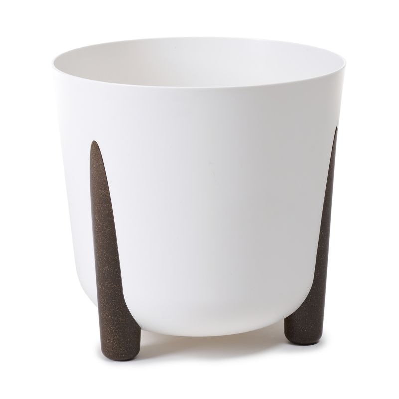 Donica HowHomely Tworzywo ECO Biała 30x28cm