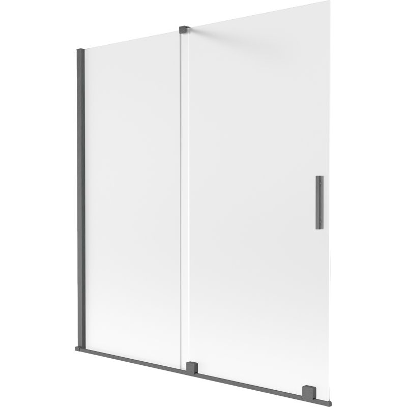 Parawan nawannowy rozsuwany Mexen Velar szron gun gray 150x150 cm 1 szt.