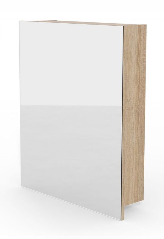 Szafka łazienkowa z lustrem Better Home, 50 x 60 x 14 cm, Dąb sonoma, 1 szt.