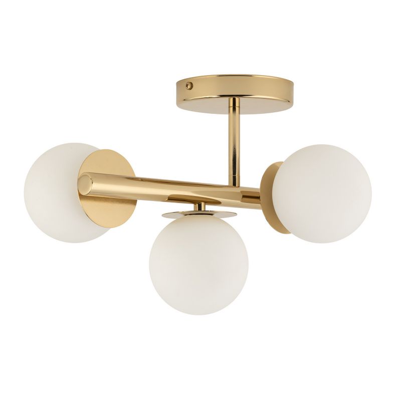 Lampa sufitowa wisząca Sigma Lighting Avola 7163 złoto-biała dekoracyjna 3xG9 x 1 szt.