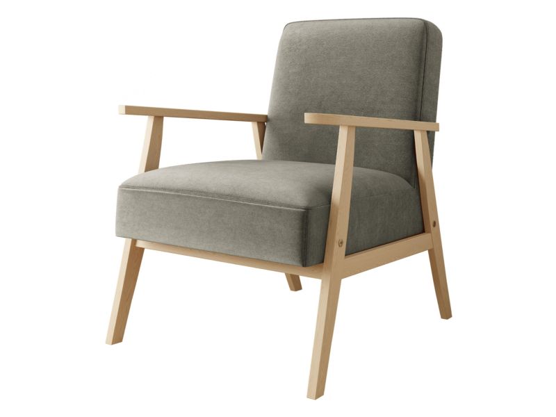 Fotel MIRJAN 24 Retro platynowy szary 1 szt.