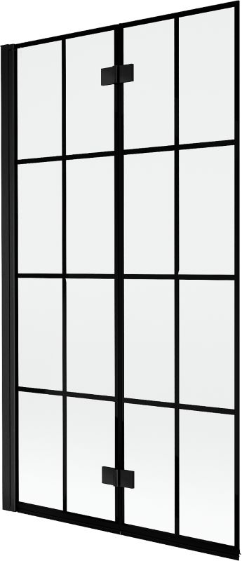 Parawan nawannowy Mexen Mist czarny 100 x 150 cm 2-skrzydłowy - 8A9-100-002-70-77-L 1 szt.