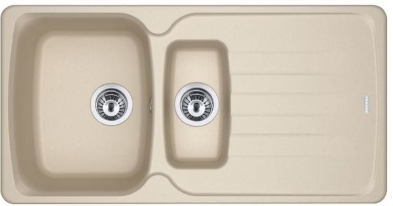 Zlewozmywak Franke Antea 1,5-komorowy 97x50 cm Fragranite beżowy odwracalny 1 szt.