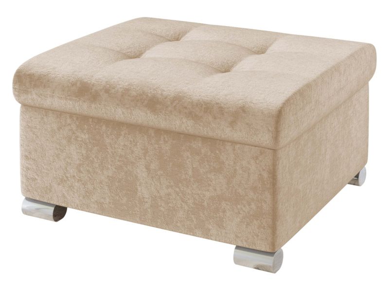 Pufa MIRJAN 24 Niko Mała jasny beż szenilowy 1 szt.