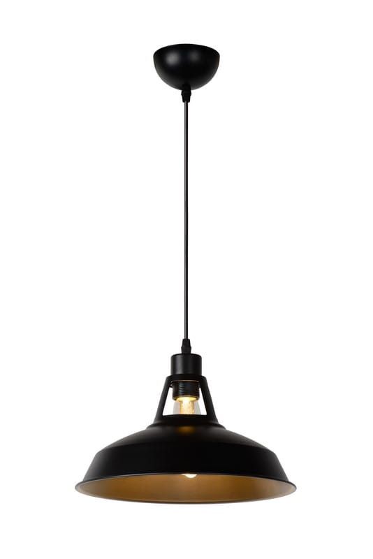 Lampa wisząca Lucide Brassy/Bis 0236 czarno-złota szerokość 31 cm 1xE27 x 60W 1 szt.