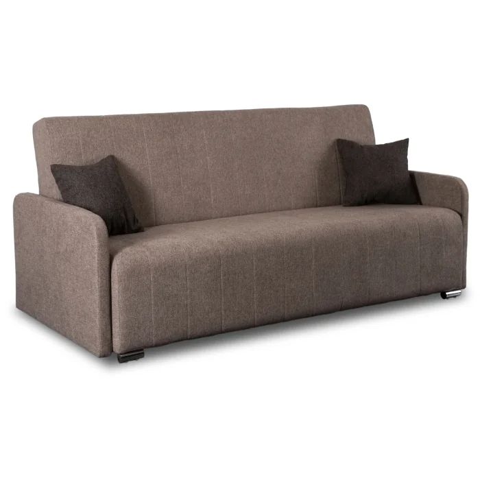 Wersalka Mebel Elite ASPEN Rozkładana Sofa Kanapa Z Funkcją Spania Dwuosobowa Beżowa 1 szt