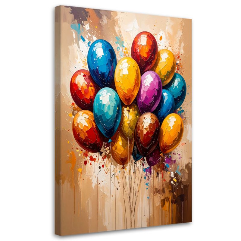 Obraz do pokoju dziecka Feeby Kolorowe Balony Abstrakcja 80x120cm 1szt