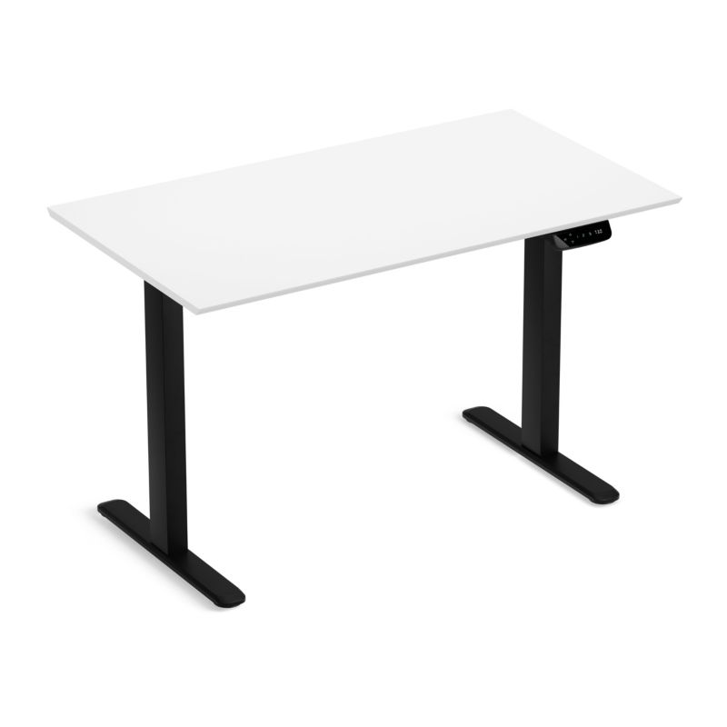 Biurko elektryczne regulowane LVNSystem Control Pro 120 cm czarny/biały 1 szt.