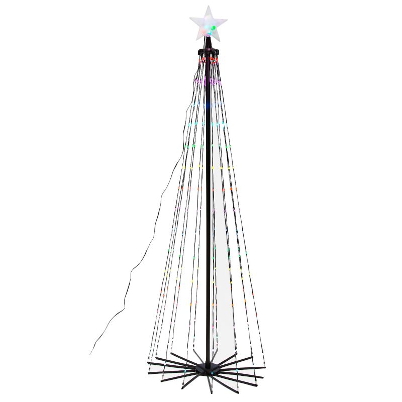 Choinka świecąca 4iQ Group 250 LED 180x60cm stelaż światełka APLIKACJA pilot 1szt.