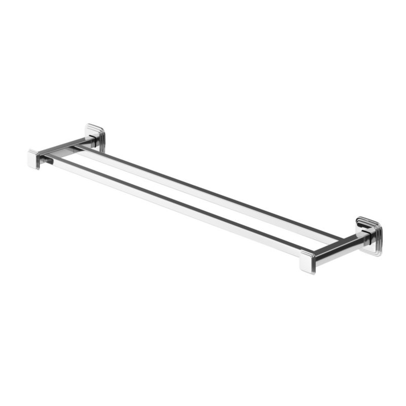 Wieszak podwójny na ręczniki GoodHome Teesta 60 cm chrom