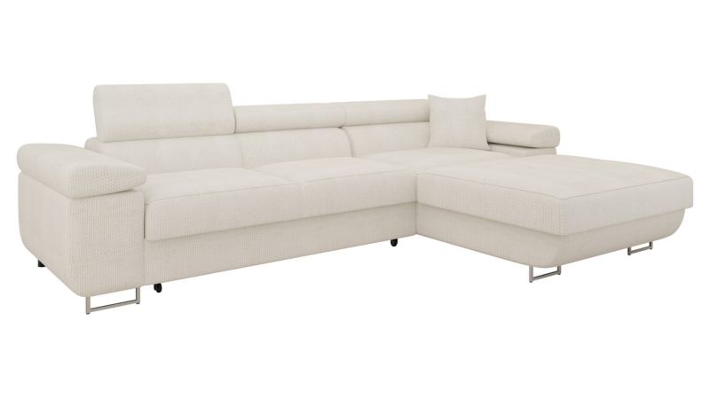 Narożnik z funkcją spania MIRJAN 24 Torezio Mini prawy śmietankowy 1 szt.