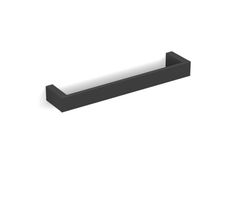 Drążek na ręcznik Stella Kobe 30 cm czarny mat, montaż ścienny, metalowy, 1 szt.