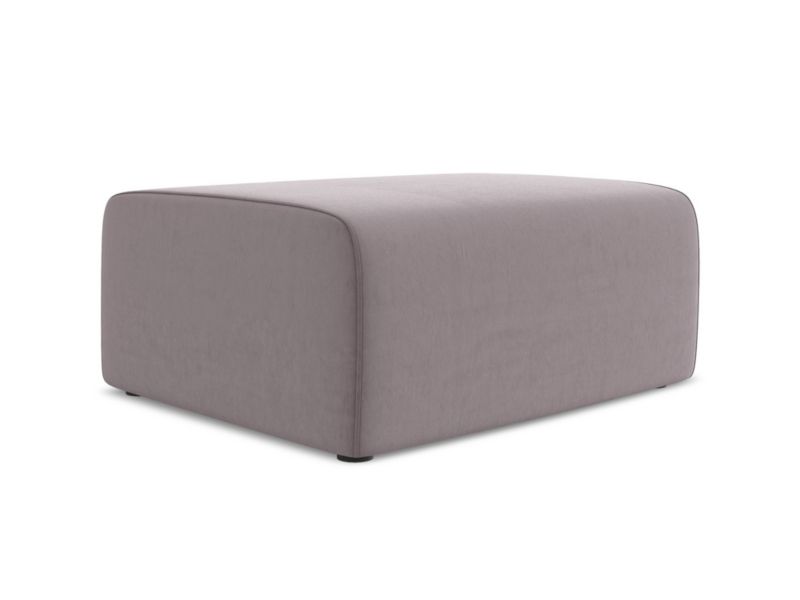 Pufa LaMiaSofa CASERTA z tkaniny welwetowej 90x60 cm lawendowy 1 szt.