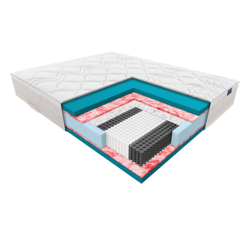 Materac Janpol Hybris 120x200 cm Biaxial Grey 1 szt.