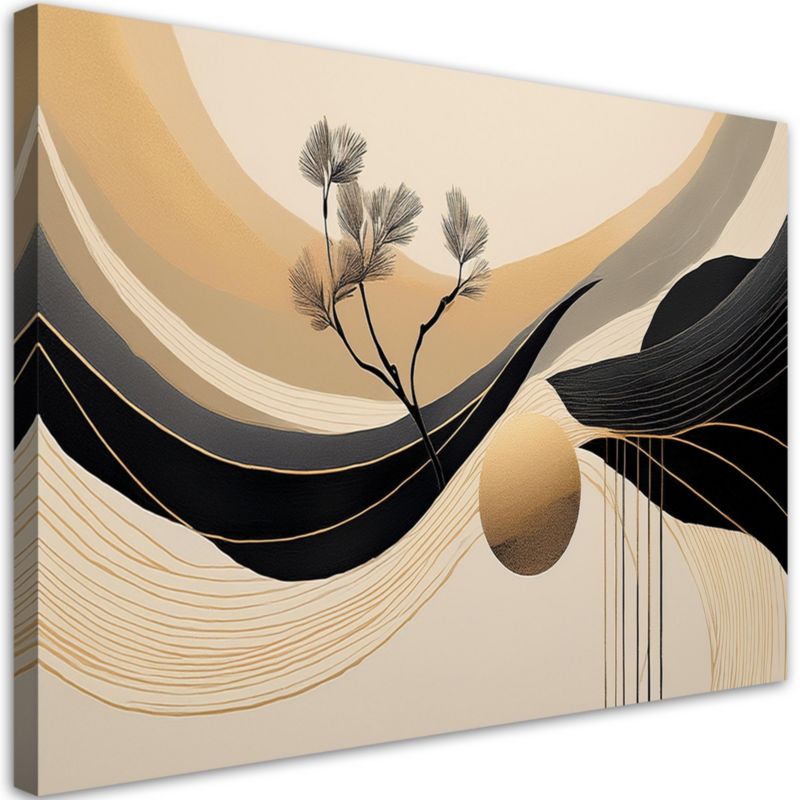 Obraz do salonu Feeby Abstrakcja Geometryczna Koło Drzewo 120x80 cm 1 szt