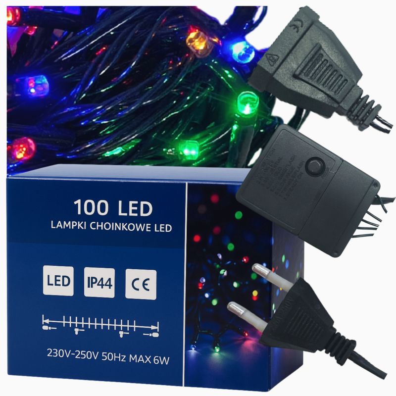 Lampki choinkowe 100 LED MODO24 multikolor do wnętrz i ogrodu 1 kpl