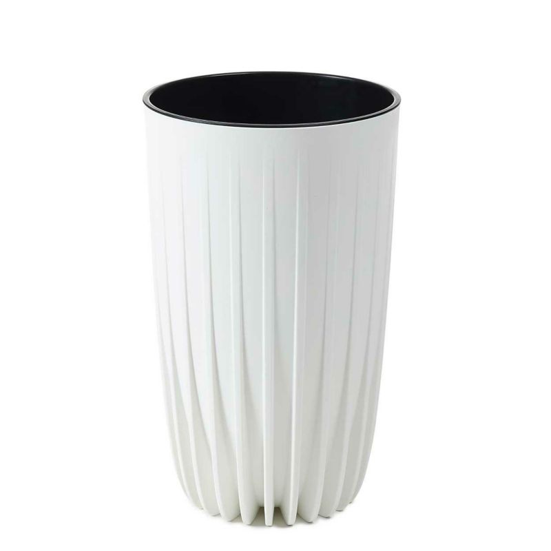 Donica HowHomely Tworzywo ECO Biała 25x42cm