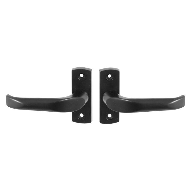 Klamko-klamka tarcza dzielona na wkładkę czarna