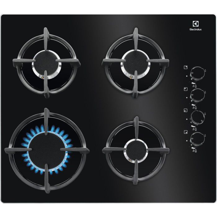 Płyta gazowa ELECTROLUX EGG6407K 59 cm czarne szkło 1szt.