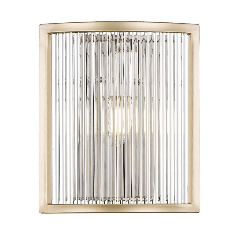 Kinkiet ścienny Zuma Line Sergio złoto-przezroczysty styl klasyczny 1 x E14 x 60W IP20 wym: 24 x 9 cm - 1 szt.