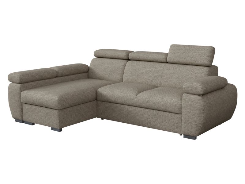 Narożnik z funkcją spania MIRJAN 24 Boston Mini lewy LC+2R szarobeżowa plecionka 1 szt.