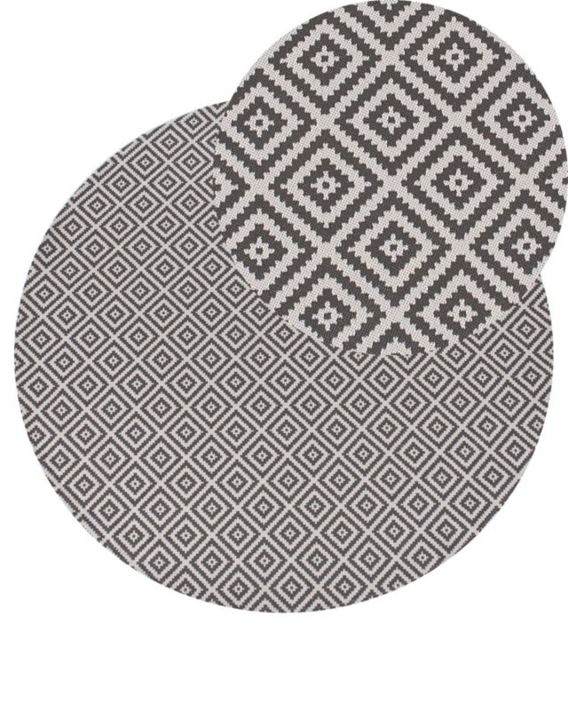 Dywan zewnętrzny Thrissur Szary 120 cm 1 szt.