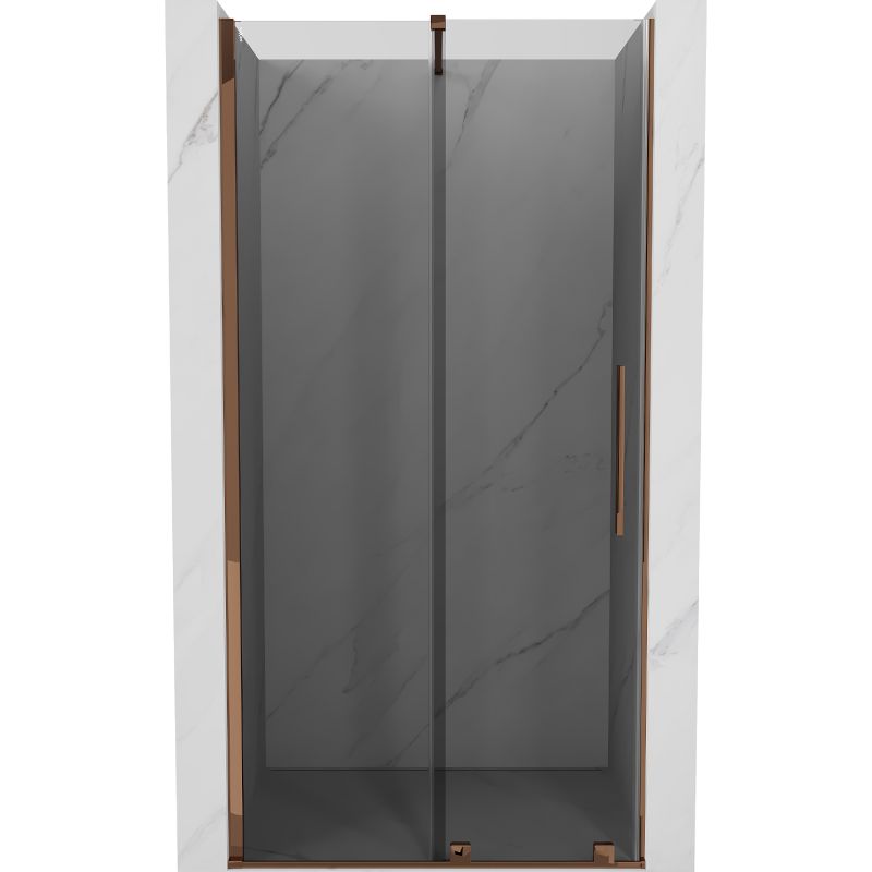 Drzwi prysznicowe Mexen Velar grafit różowe złoto 110x200 cm 1 szt.