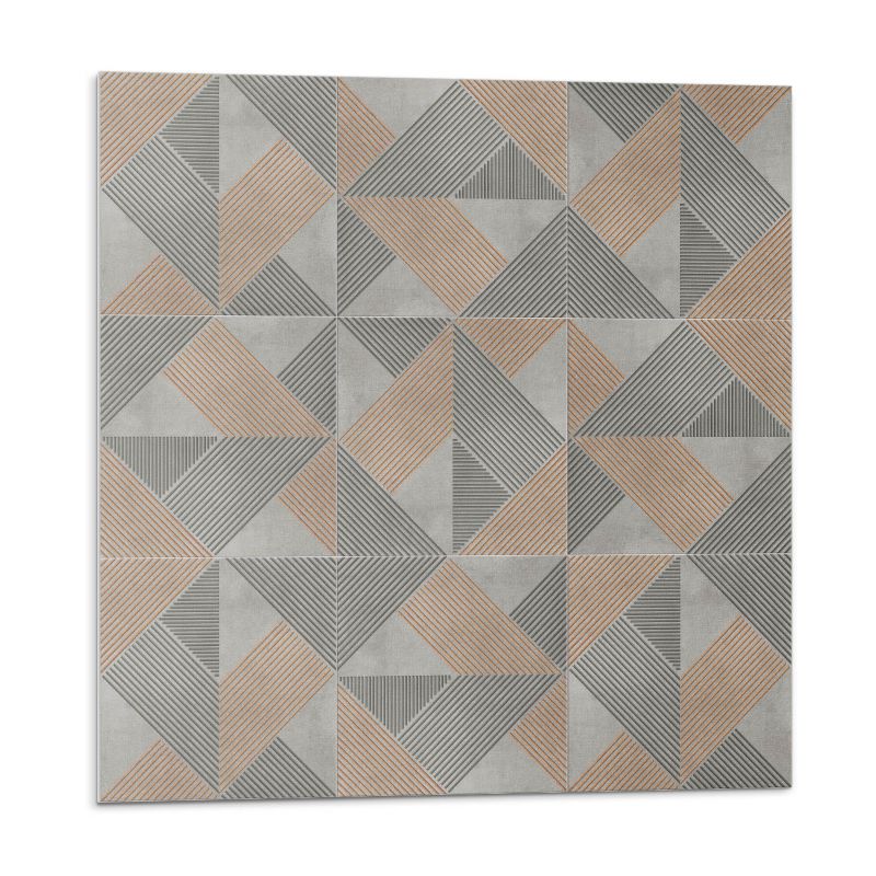Kafelki samoprzylepne Wallfluent 20x20 cm Wzór kształtów trójkątnych 20 szt.